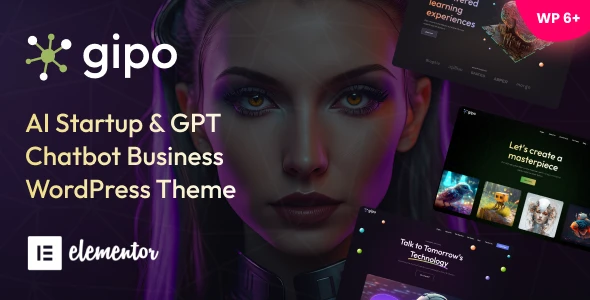 Gipo – AI Startup & GPT Chatbot Business WordPress Theme